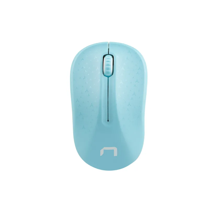 Natec optická myš TOUCAN/1600 DPI/Cestovní/Optická/1 600 DPI/Bezdrátová USB/Bílá-modrá NMY-1651