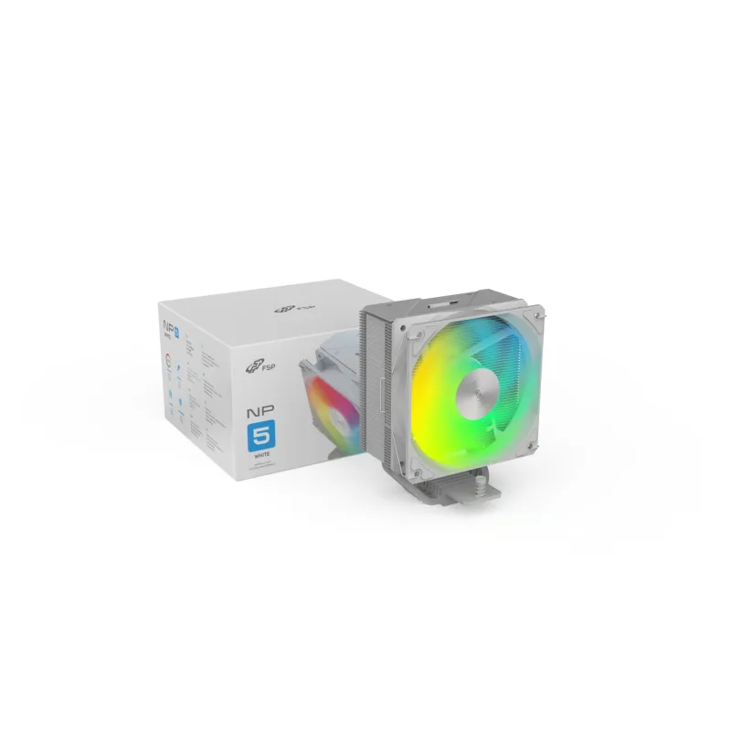 FSP Chladič CPU NP5-WA, 120mm HDB Fan, White POO0000032