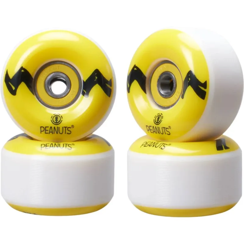 Element Peanuts Squad 99A Kolečka pro skateboard 4-balení (52mm|Charlie Brown Stripe)