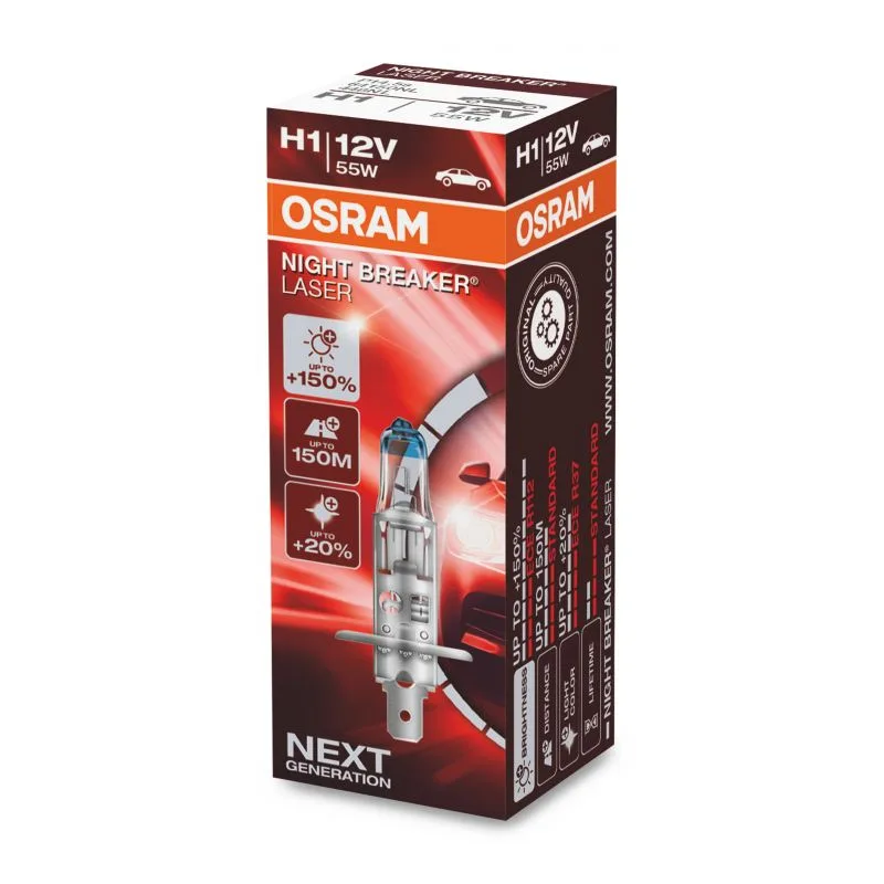 H1 OSRAM Night Breaker Laser +150% 1ks