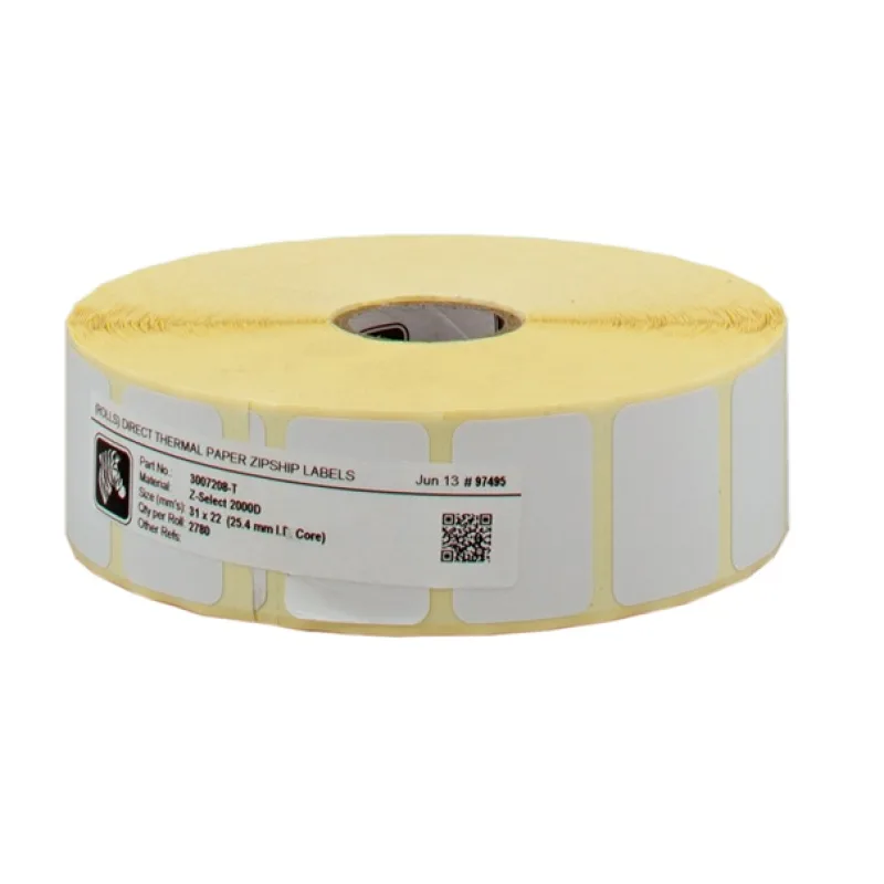 ZEBRA Z-Select 2000D 31x22 mm/2780ks/role 3007208-T