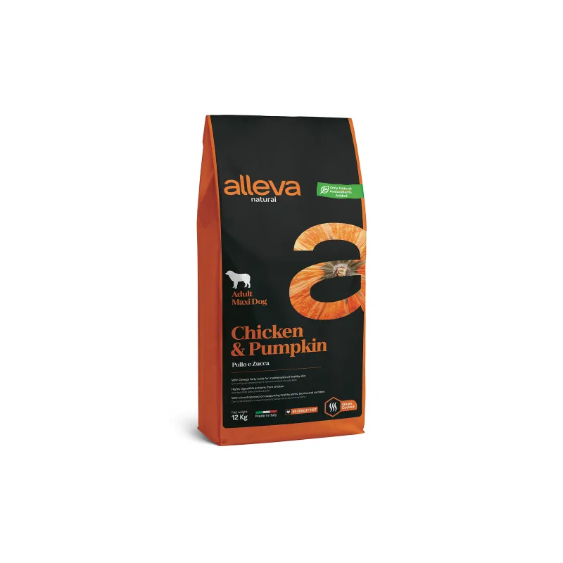 Alleva NATURAL dog chicken&pumpkin adult maxi 2 kg