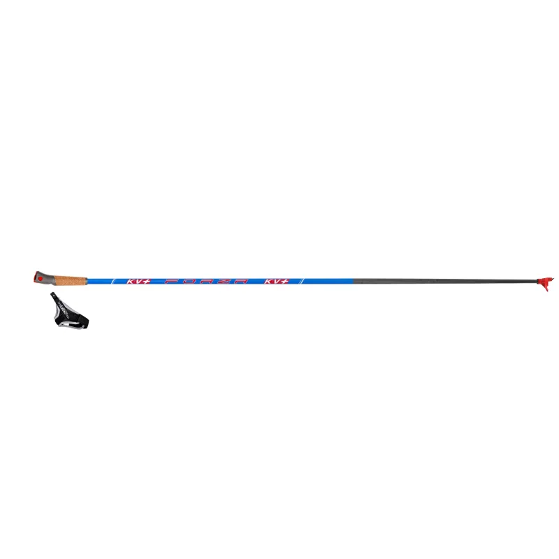 Běžecké hole KV+ Forza blue 100% carbon quick 2021/22