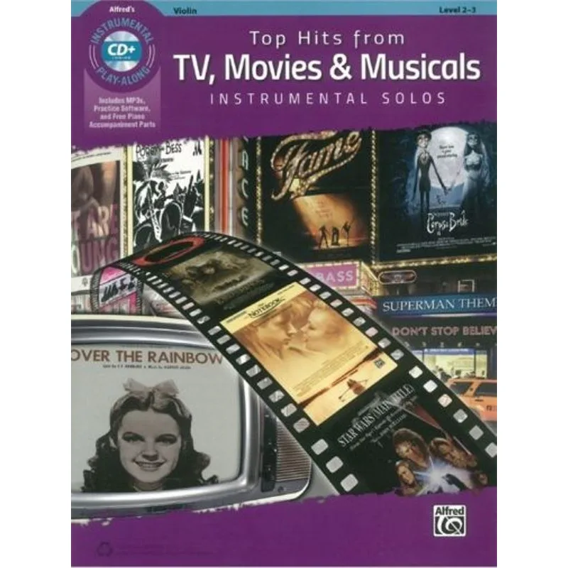 Alfred Music Top Hits From TV, Movies & Musicals - Violin + CD