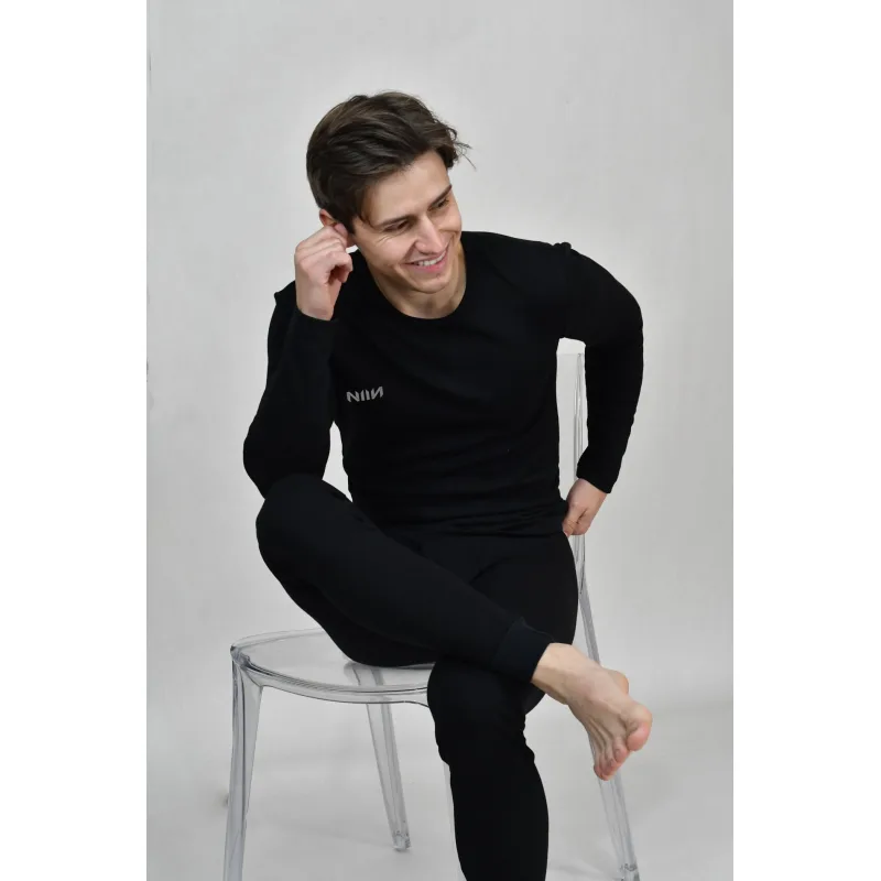 Pánske termo prádlo set NIIN Black - čierna sýta, XL