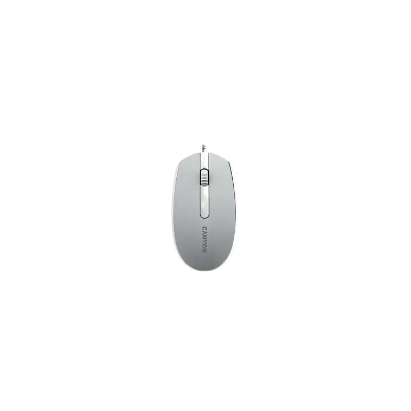 Canyon M-10, symetrická optická myš s efektom hladkého posuvu, USB, 1.000 dpi, 3 tlač, tmavo-šedá (CNE-CMS10DG)