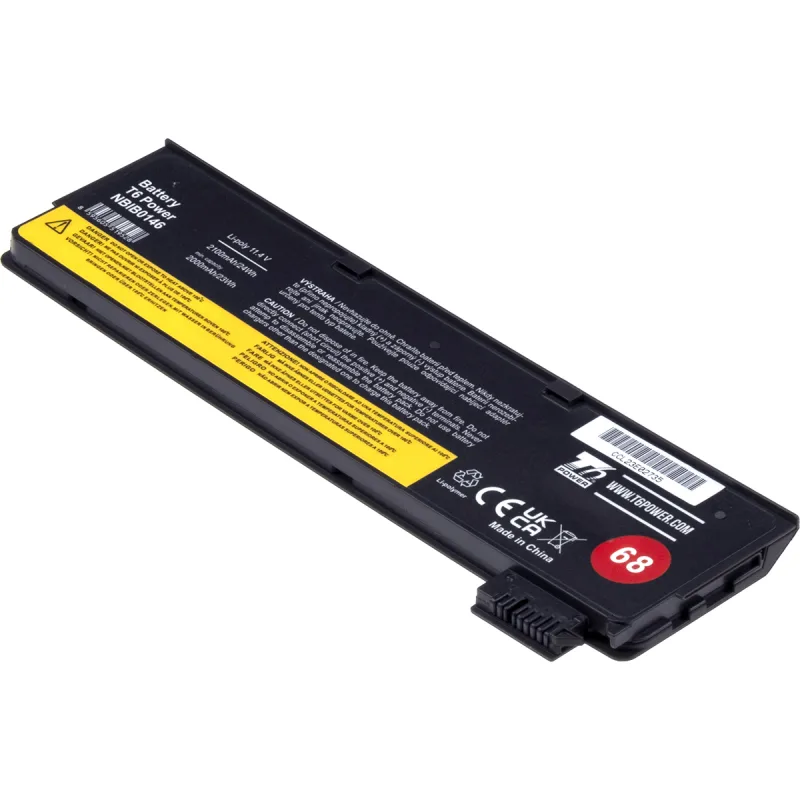 Baterie T6 Power pro Lenovo ThinkPad T440s, T450s, T460p, T470p, T550, 68, 2100mAh, 24Wh, 3cell NBIB0146
