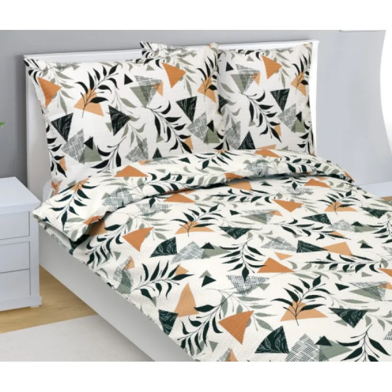 Bellatex Povlečení krep na dvoudeku, Zahrada - 200x220, 2ks 70x90cm