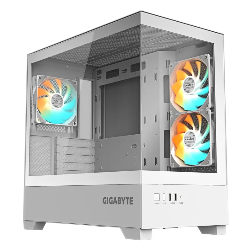 GIGABYTE C201 PANORAMIC ICE/Midi Tower/Transpar./Bílá GB-C201PI