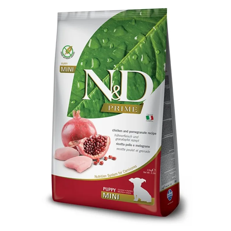 Farmina N&D dog PRIME (GF) puppy mini, chicken & pomegranate 7 kg