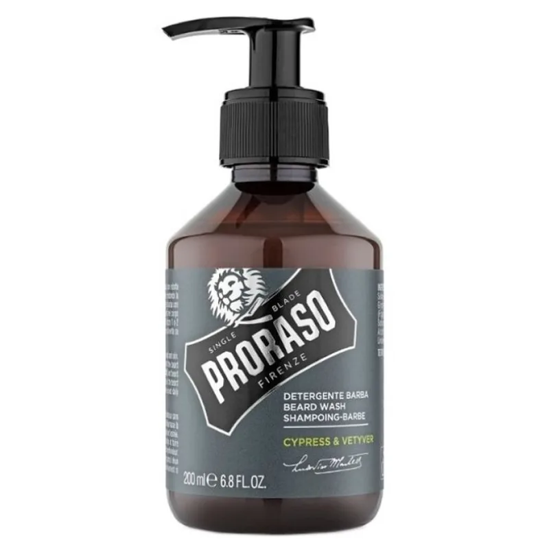 PRORASO Cypress Mydlo na fúzy s vôňou cyprusu a ázijské trávy vetiver 200ml