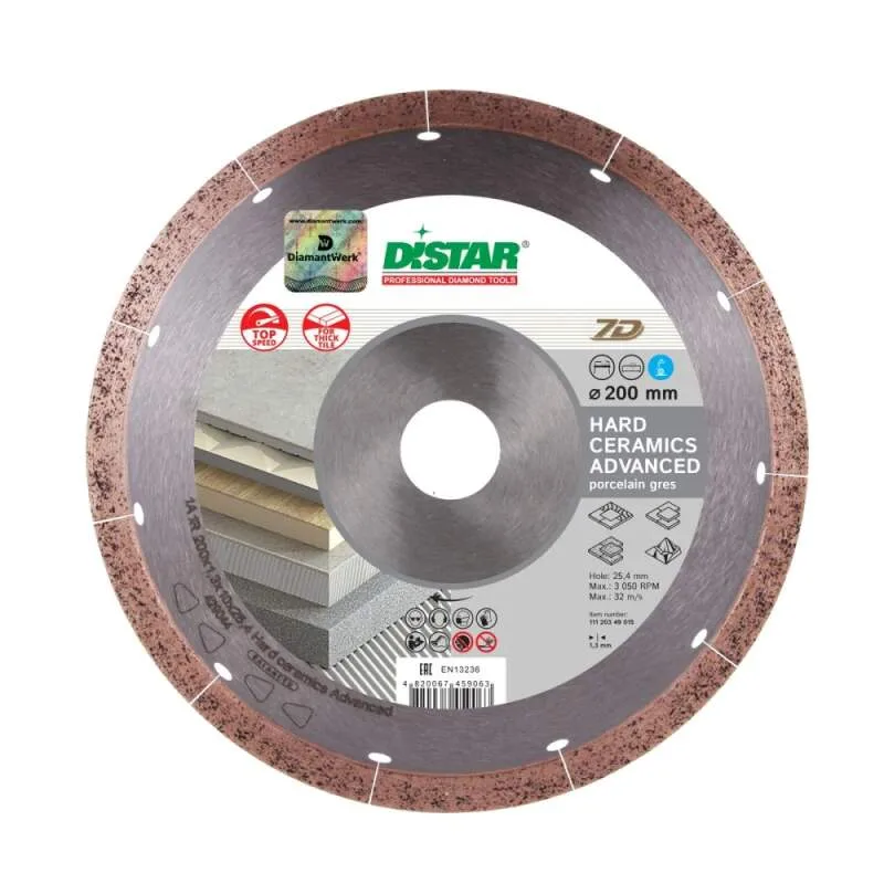 Diamantový kotúč DISTAR 200x1,3x25,4 HARD CERAMIC ADV.