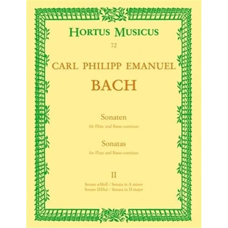 Bärenreiter Sonáty pro flétnu a basso continuo, 2. sešit