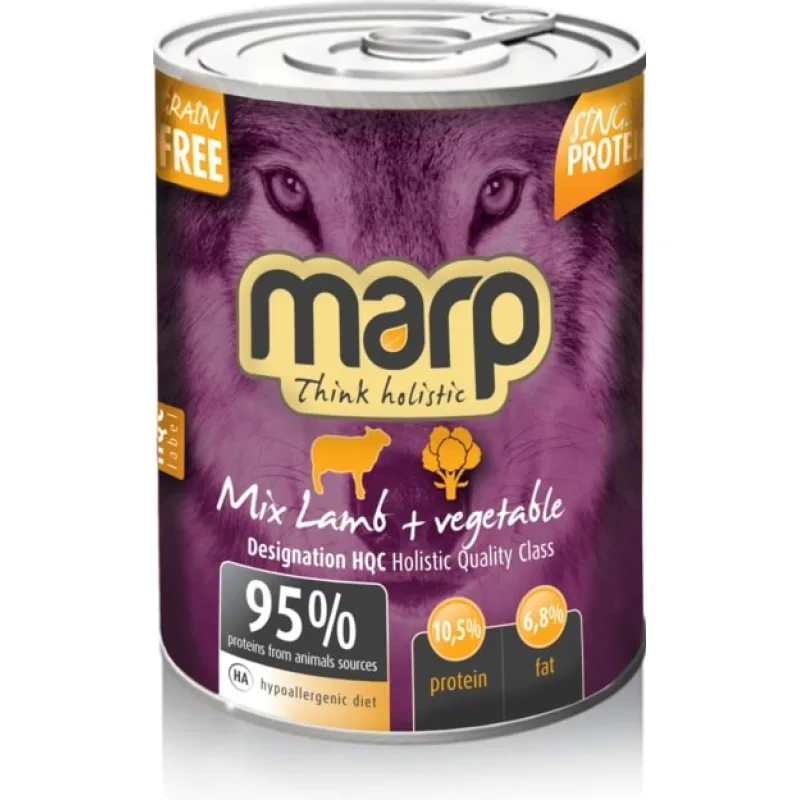 Marp holistic Marp Mix konzerva pre psov jahňa+zelenina 6x400 g