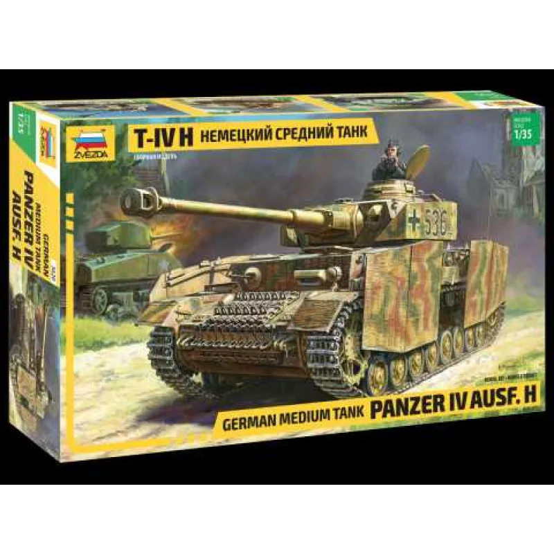 Zvezda Model Kit tank 3620 - Panzer IV Ausf.H German Medium Tank (1:35)