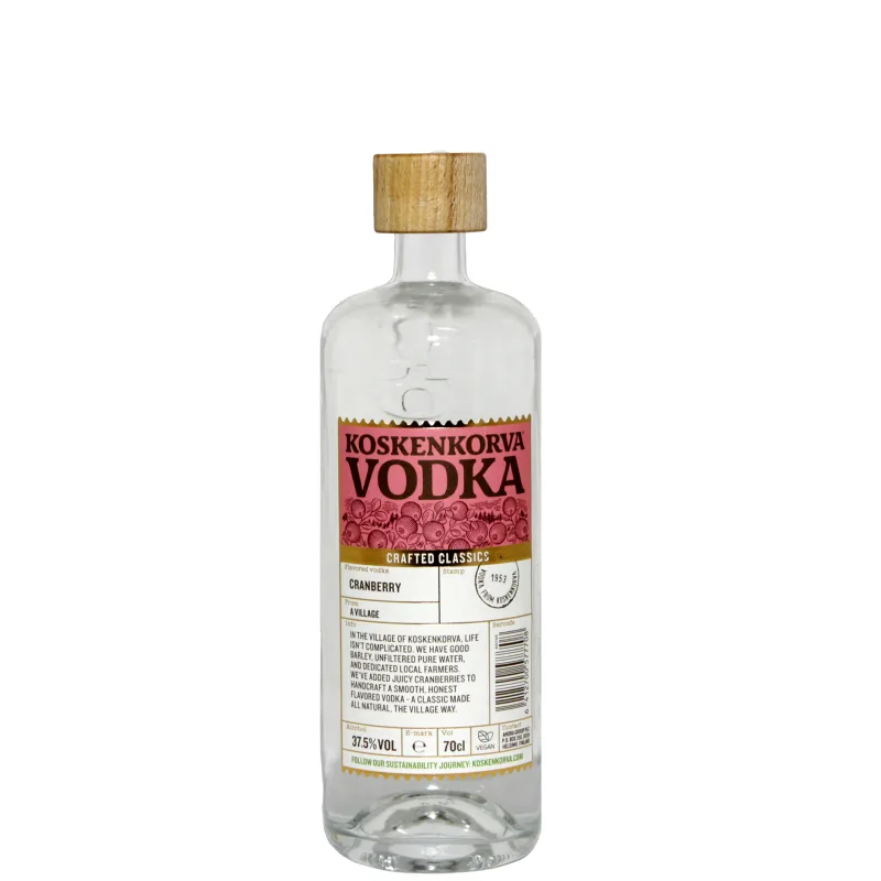 Koskenkorva Cranberry 37,5% 0,7 l (čistá fľaša)