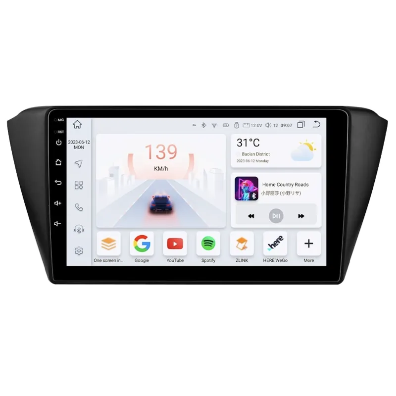 HIZPO KXSKFB91 Autorádio 9“ Android pro Škoda Fabia 3 Model: S9004 (4+32GB) CHR1023