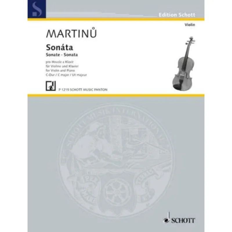 Schott Music Panton Sonáta C dur pro housle a klavír