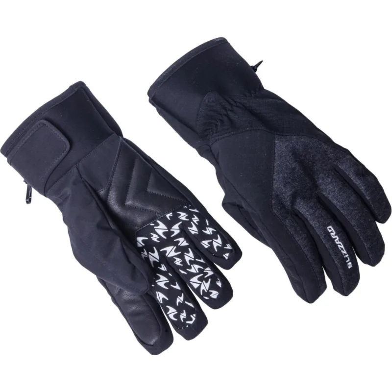 Sjezdové rukavice Blizzard Chamonix 2017/18 black/grey