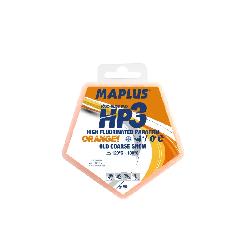 Vosk na lyže Briko Maplus parafín HP3 Solid Orange 1 -4 až 0°C 50 g