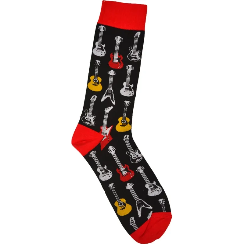Aim Gifts Ponožky - kytary (červené)