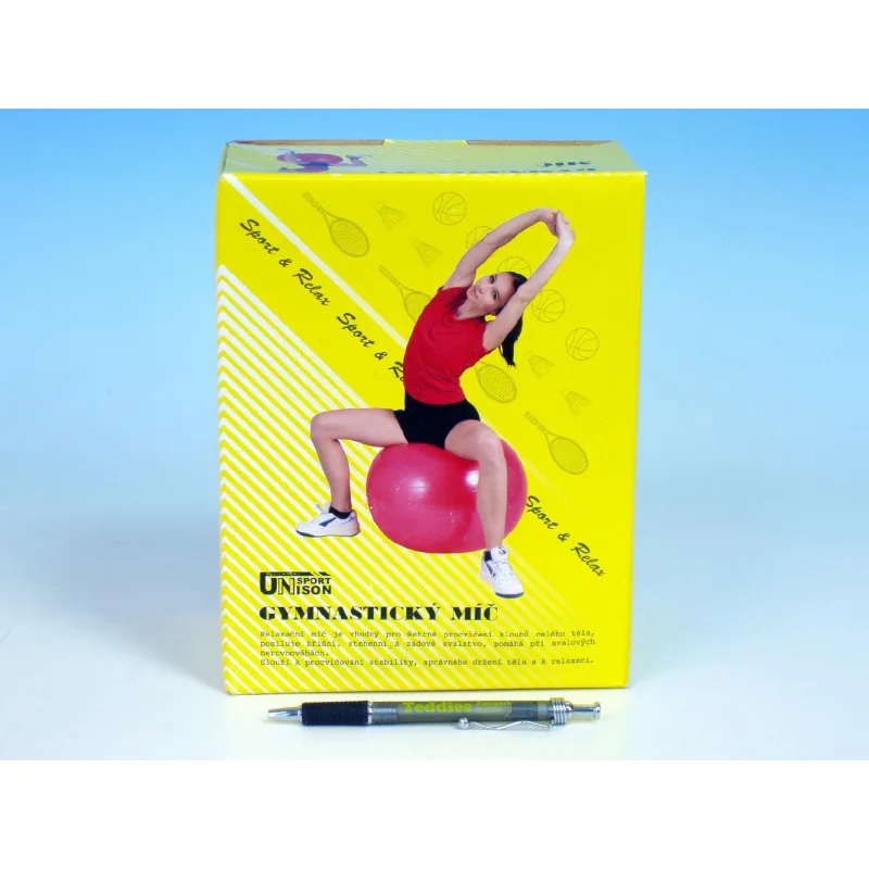 UNISON Gymnastická lopta relaxačná 65cm v krabici