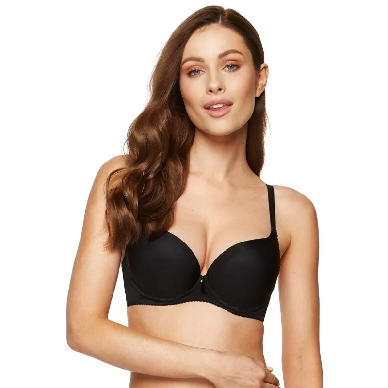 Podprsenka push-up Carla čierna hladká 75A