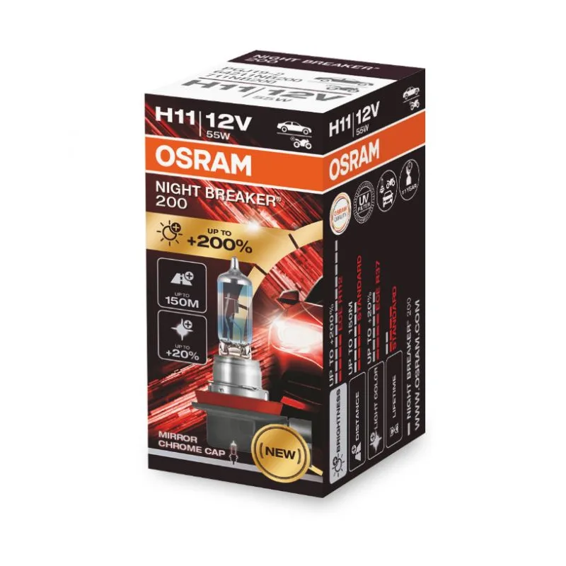 H11 OSRAM Night Breaker Laser +200% 1ks