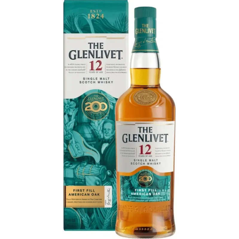 The Glenlivet 12y 200 Years Anniversary Edition 43% 0,7 l (kartón)