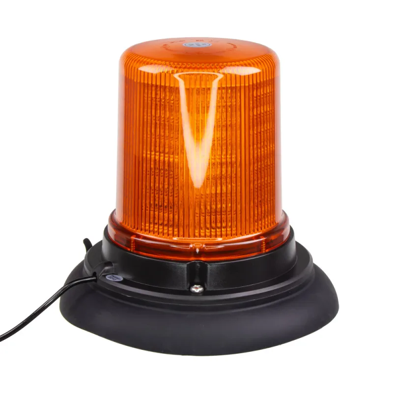 x LED maják, 12-24V, 128x1,5W oranžový, magnet, ECE R65 wl184