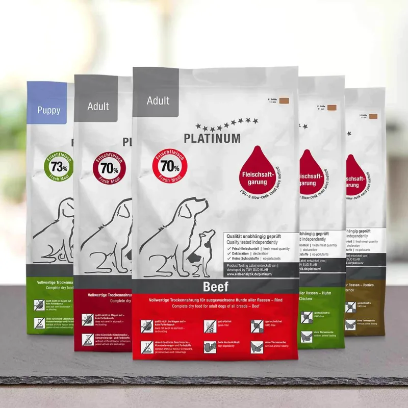 PLATINUM Natural - Mixuj o 106 kuracie (5kg) jahňa (5kg) hovädzie (5kg) iberico (5kg) = 20 kg
