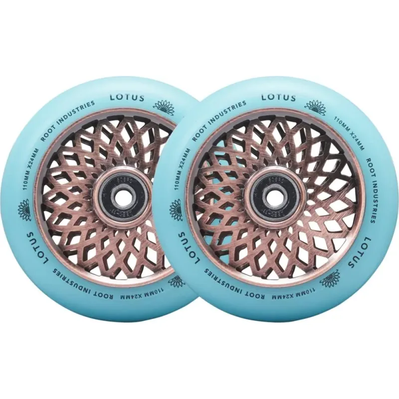 Root Lotus Pro Scooter Wheels 2-Pack- Copper/Isotope