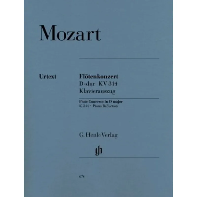 G. Henle Verlag Concerto for Flute and Orchestra D major KV 314