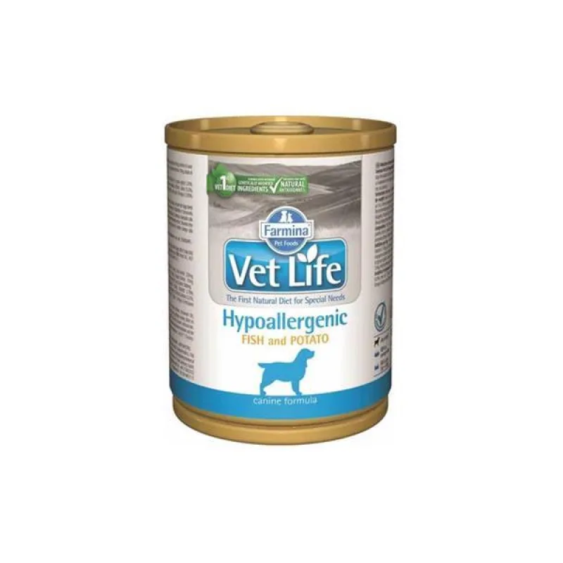 FARMINA VET LIFE CANINE Farmina Vet Life Hypoallergenic Fish & Potato konzerva 300 g