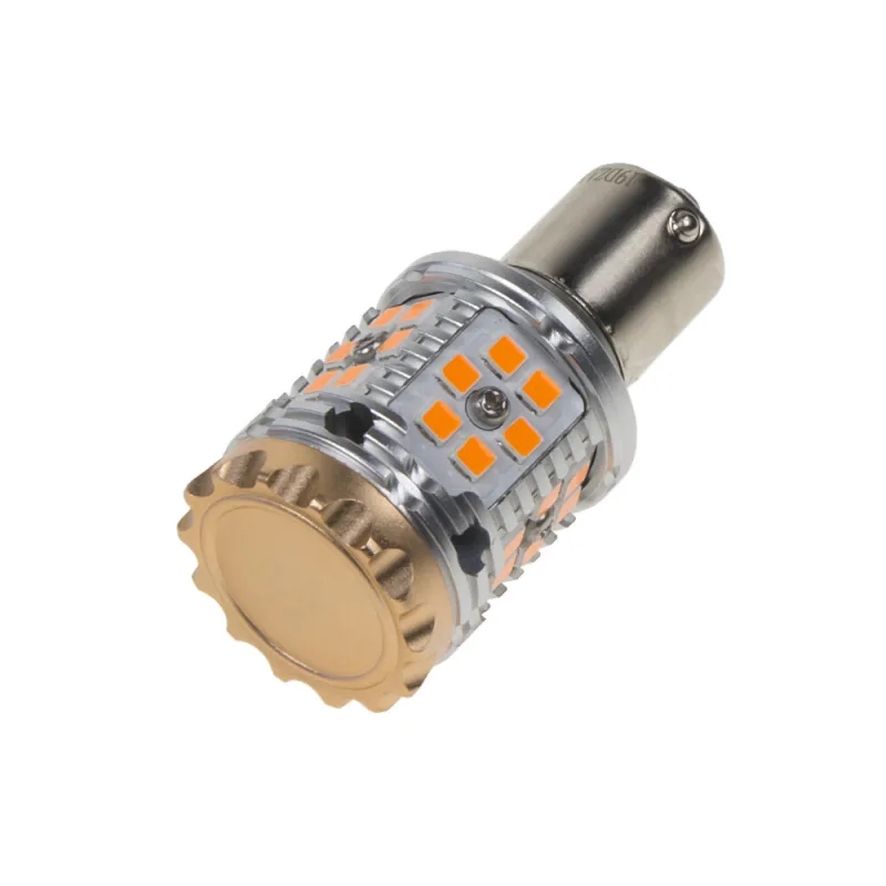 LED BAU15s oranžová, CAN-Bus, 12-24V, 30LED/3030SMD 95cb101ora