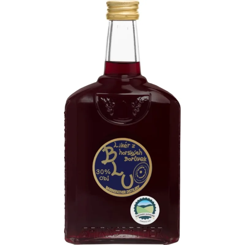 Bairnsfather Blu likér 30% 0,5 l (čistá fľaša)