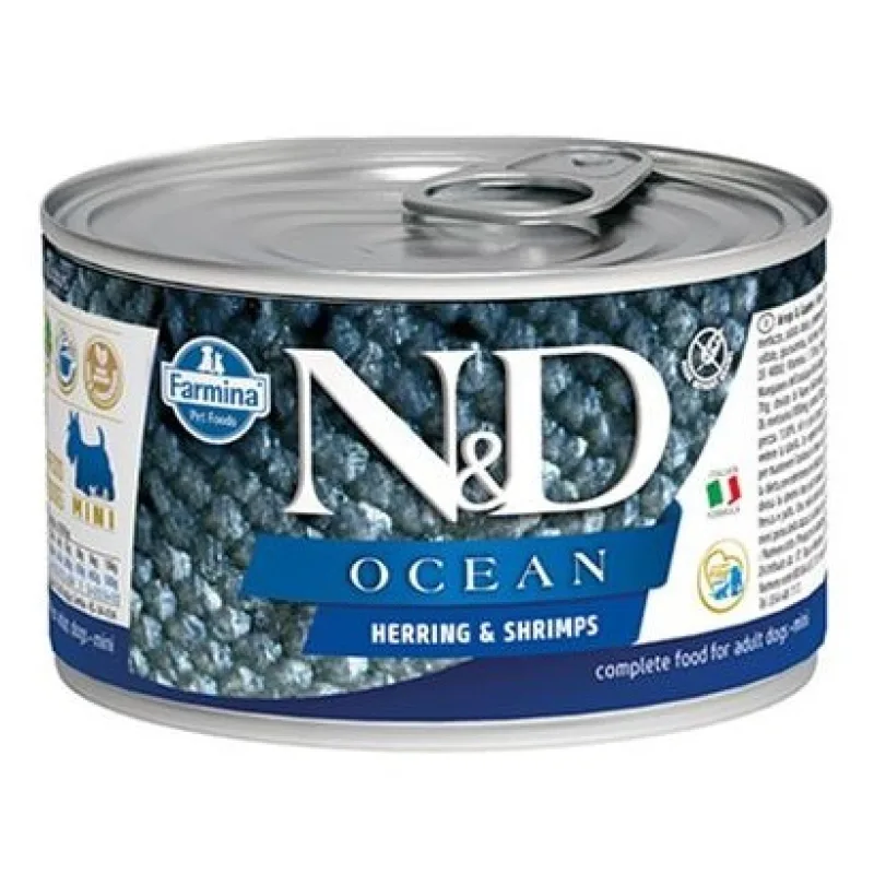 Farmina N&D dog OCEAN Herring & Shrimps konzerva 285 g