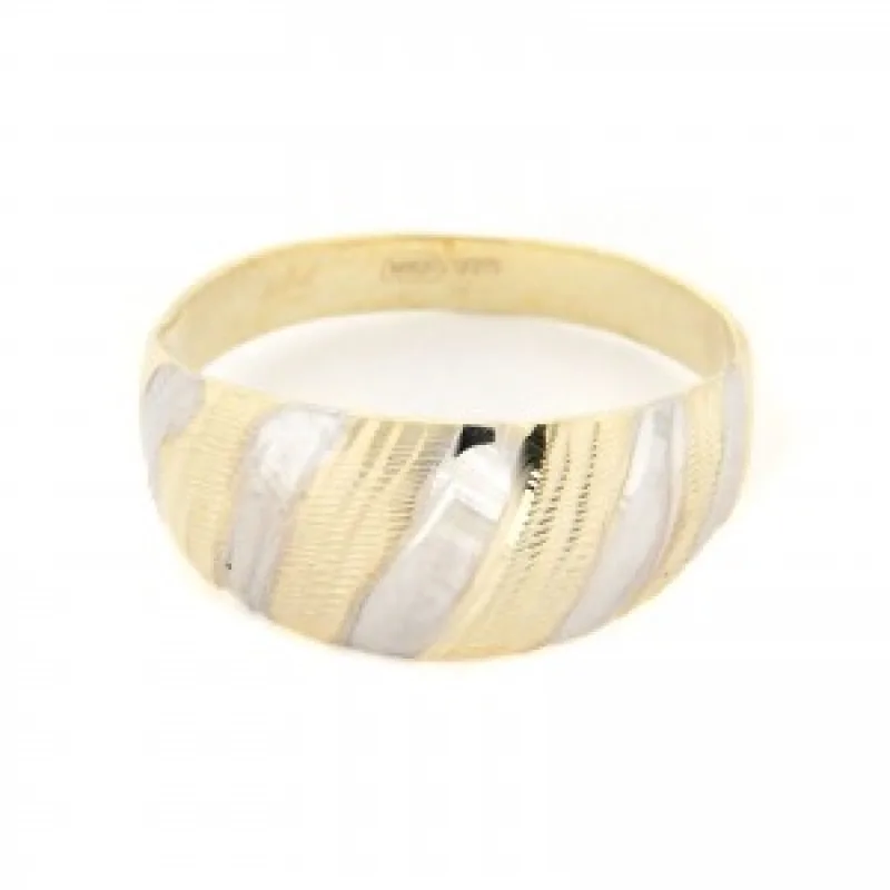 Zlatý prsteň z kombinovaného zlata KA R10157-1395, 61, 2.55 g