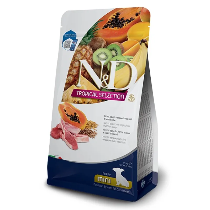Farmina N&D dog TROPICAL SELECTION (AG) puppy mini, lamb 1,5 kg