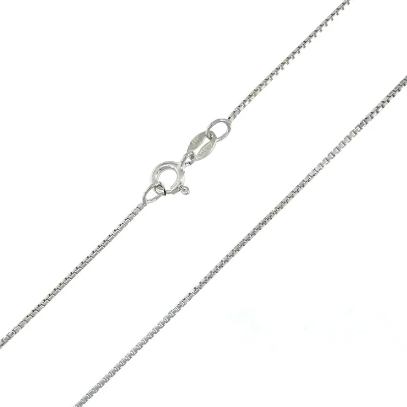 Strieborná retiazka box chain dĺžka retiazky 65cm