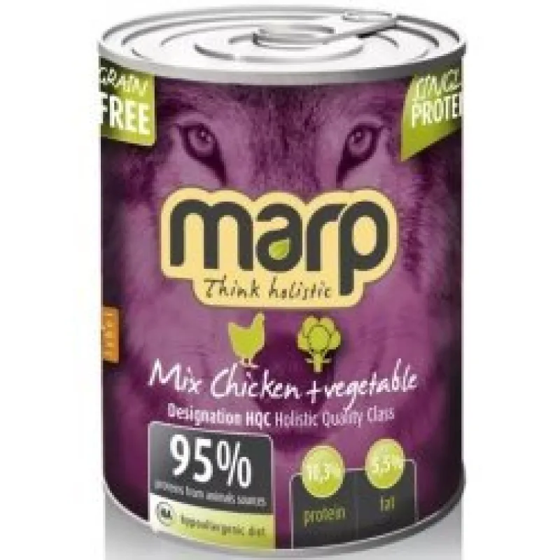 Marp holistic Marp Mix konzerva pre psy kura + zelenina 6x400 g