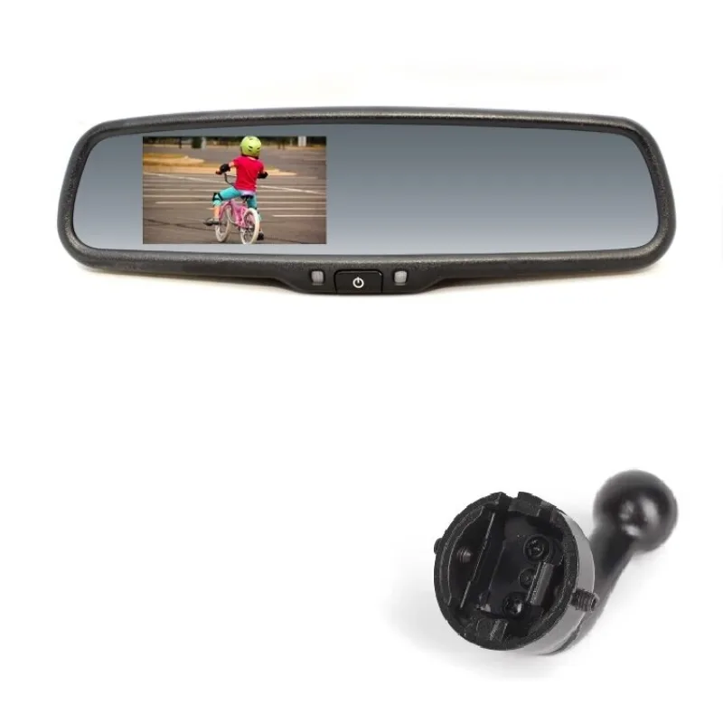 RM LCD SK Zrcátko s displejem 4.3" 2ch RCA 12V RM LCD SK
