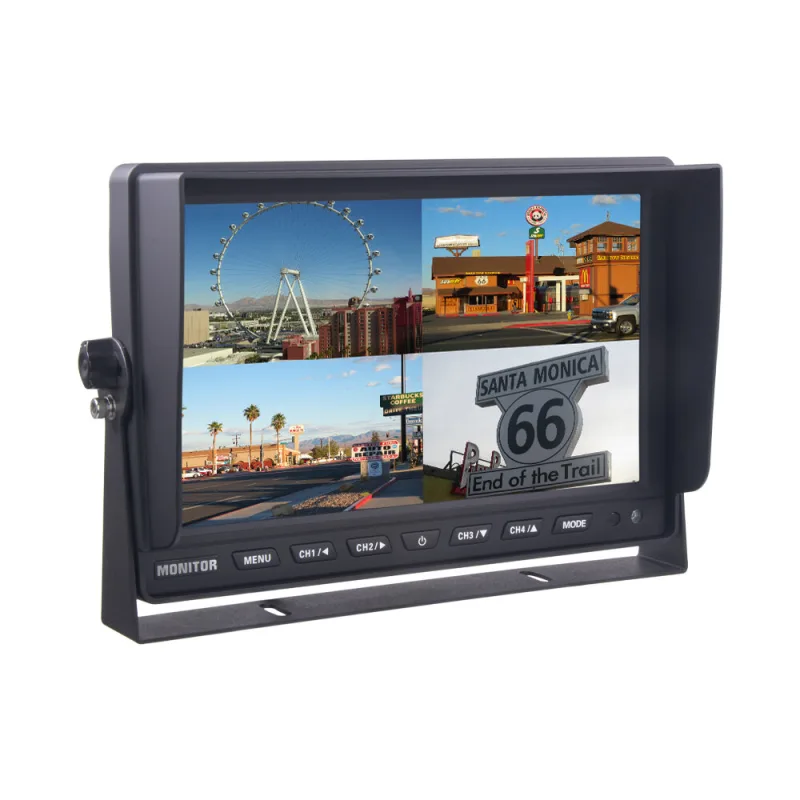 AHD monitor 10" s kvadrátorem a s 4x4PIN vstupy, DVR sv1012qAHDDVR