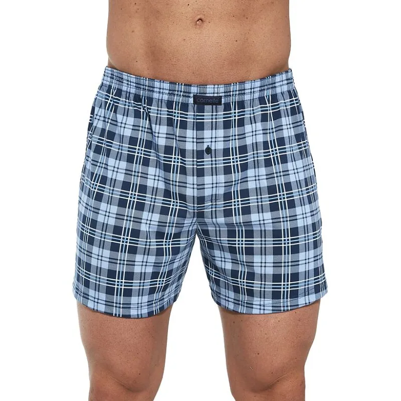 Pánske trenírky Comfort 2251 svetle modré káro XL