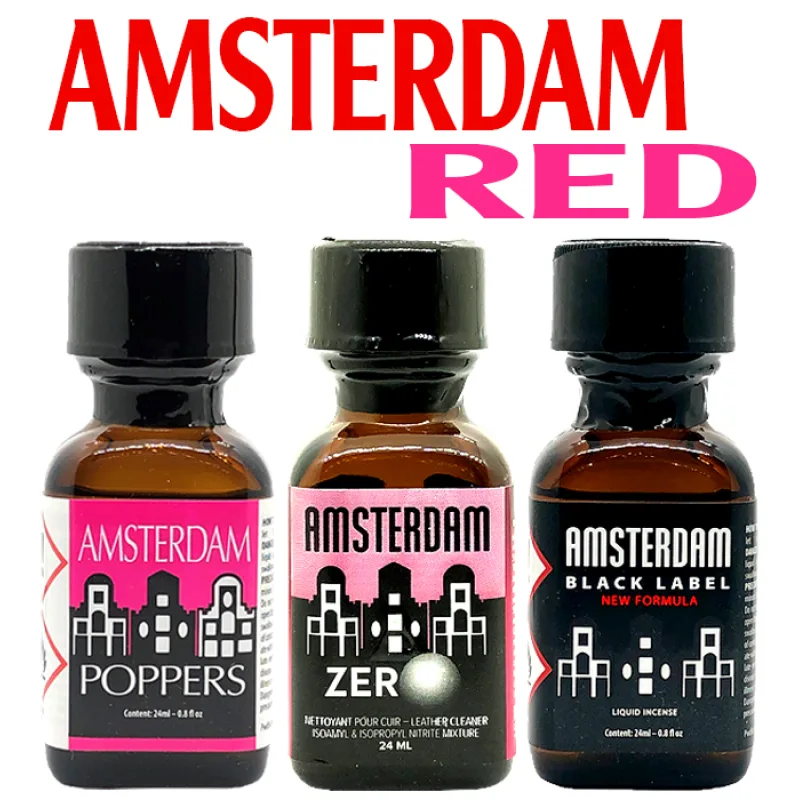 Poppers POPPERS AMSTERDAM RED BALÍČEK (3x24ml)