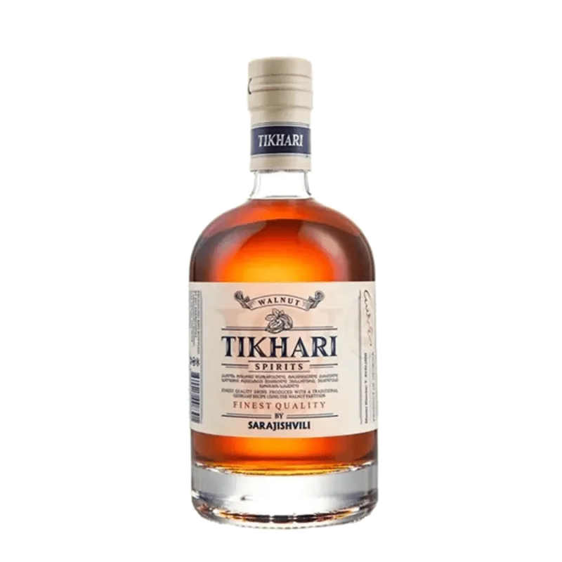 Sarajishvili TIKHARI – ořechová brandy (bez kartonu) – 500ml. (karton)
