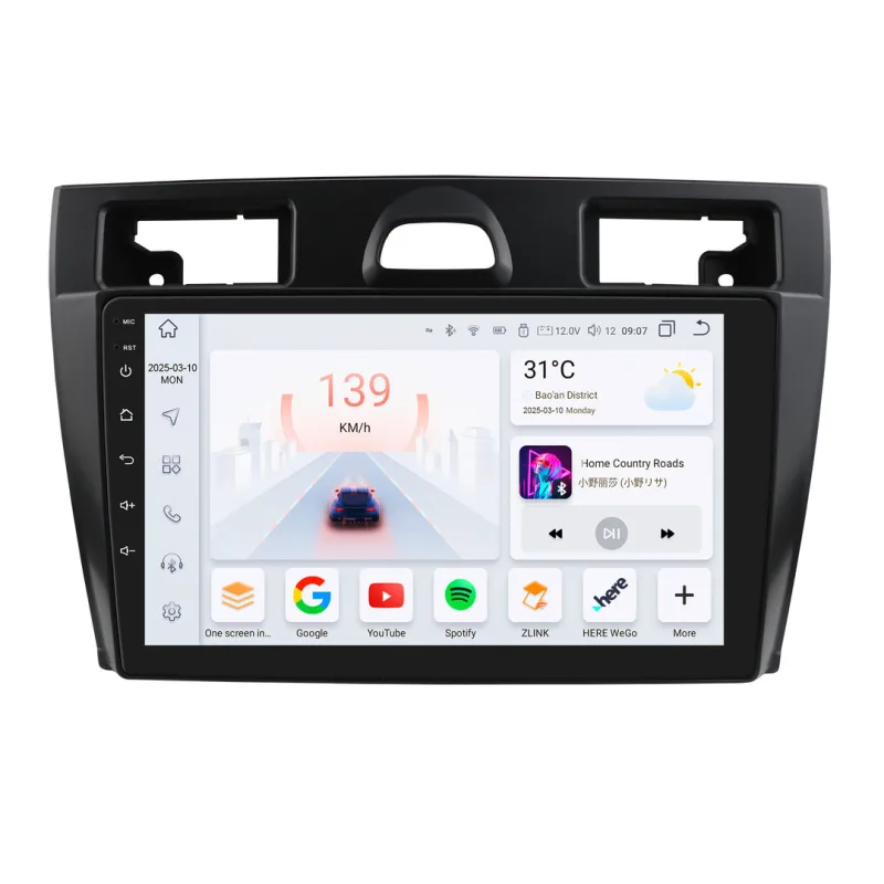 HIZPO KXFDFST95 Autorádio 9" Android 13 Ford Fiesta Mk6 Model: S9008 (8+128GB) CHR3725_S90