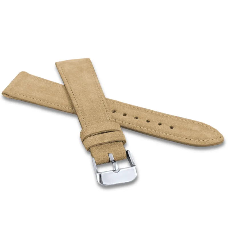 Béžový prešívaný remienok SUEDE z luxusnej kože TOP GRAIN - 20 LAVVU LSAEF20