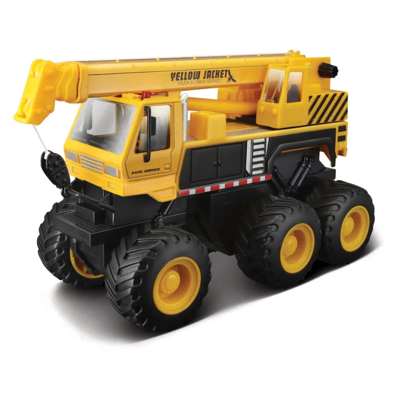 Maisto - Builder Zone Quarry monsters, úžitkové vozidlá, žeriav