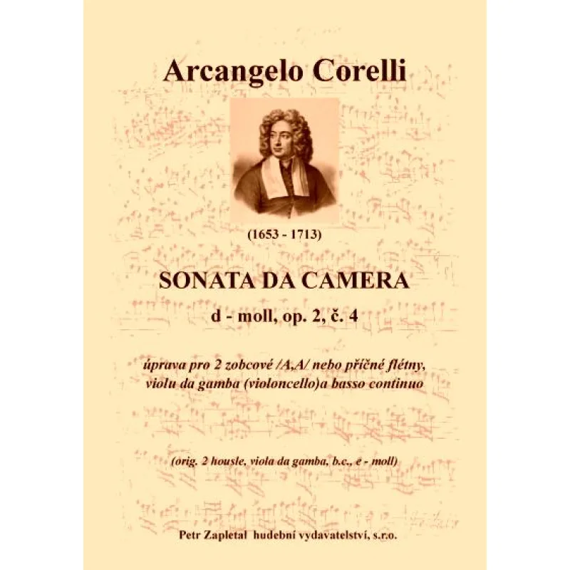 NotaNota Sonata da Camera - úprava - op. 2, č. 4, d moll